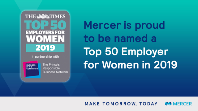 Steve_Budge's tweet photo. #BREAKING: @UKMercer named to @TheTimes' Top 50 Employers for Women 2019 list. See why #diversity and #WomeninBusiness remain a priority at @Mercer: #FutureofWork https://t.co/0jjatpW70M https://t.co/4fMxvkjQNP