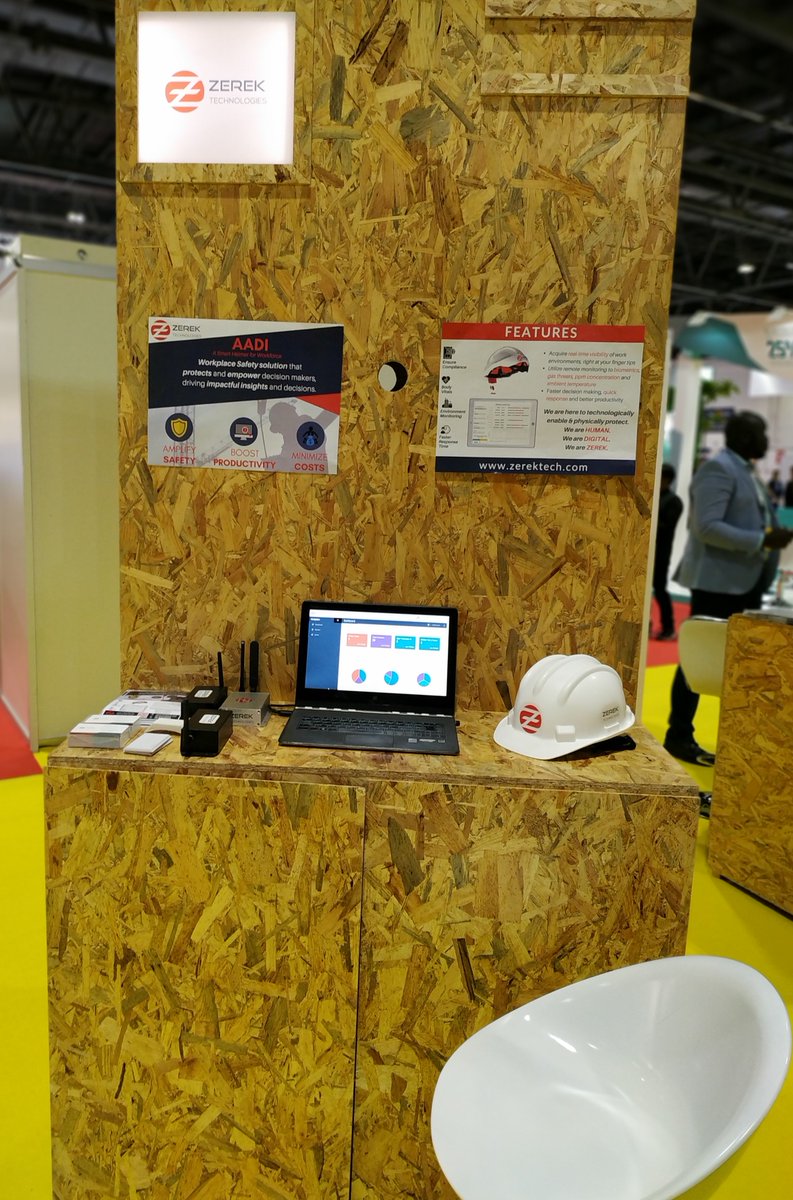 zerektech's tweet image. We exhibited AADI, the smart helmet at All Investment Meeting, #Dubai World’s Leading Platform for Foreign Direct Investment (FDI) as one of the finalists of AIM Startups.
.
.
.
#ZerekTech #AIMStartup #AIM #AADI #ConnectedWorkers #Construction #IoT #Technology #Wearable #IIoT