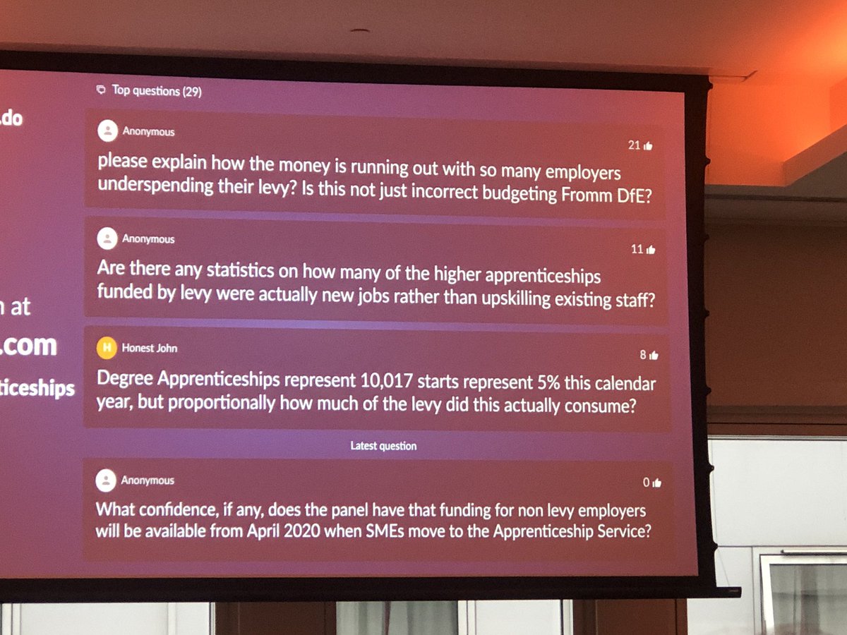 Interesting debate on the success of the apprenticeship reforms difference of opinion from Mark Dawe from AELP and Gerry Berragan at IFATE