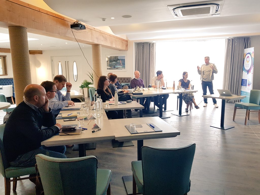UP_Cornwall's tweet photo. We're at @StMichaelsHotel this morning with Frank Meehan from @TCMGglobal - facilitating our #FutureFocus Lab on Future Leaders. #changemakers #getsomeinspiration https://t.co/qnRu5GeXy4