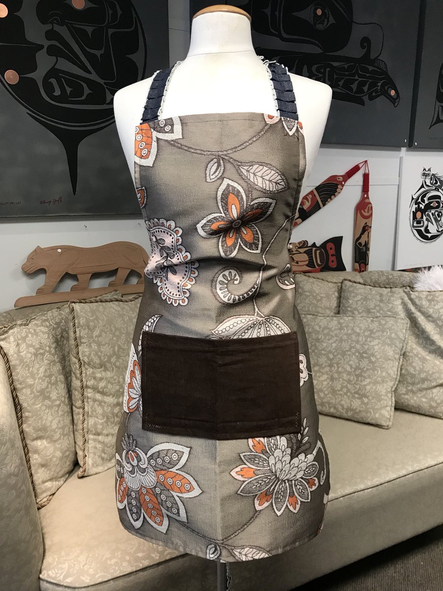 New arrivals! Aprons! Made on Vancouver Island! $65 each Great for gardening, cooking or painting! #gardening #landscaping #kitchen #KitchenDesign #acrylicpainting #aprons #apron #crafting #yvr #vanisle #art