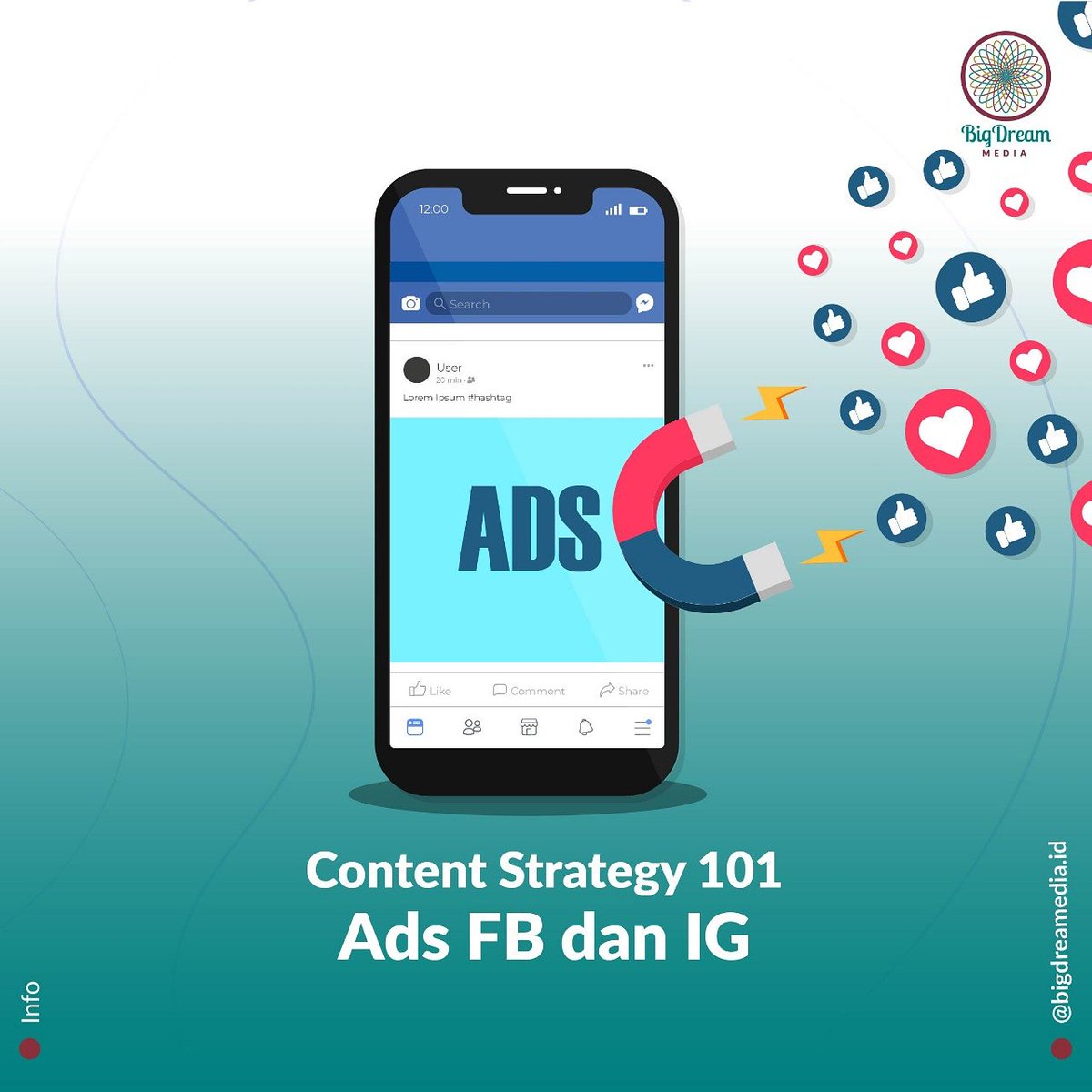 MediaBigDream's tweet photo. Faktanya skrg kampanye ads di Facebook &amp; Instagram tidak dpt terjangkau secara organik. Maka keberhasilan iklan pd kedua sosial media ini terkait data pemirsa yg rinci. Dgn mendefinisikan profil social media, Kamu dpt membidik penargetan iklan yg tepat utk pelanggan terbaik. https://t.co/EsEkuKcwys