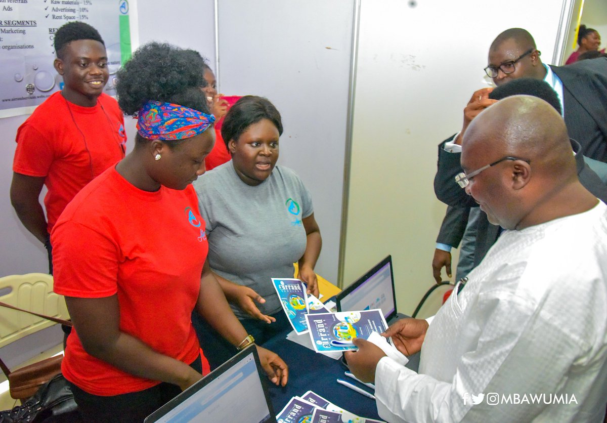 MBawumia's tweet photo. When students are exposed to business concepts and plans at an early age, there is a tendency for them to think entrepreneurial and begin to develop products and services while in school. 3/4 https://t.co/yQkczOclhL