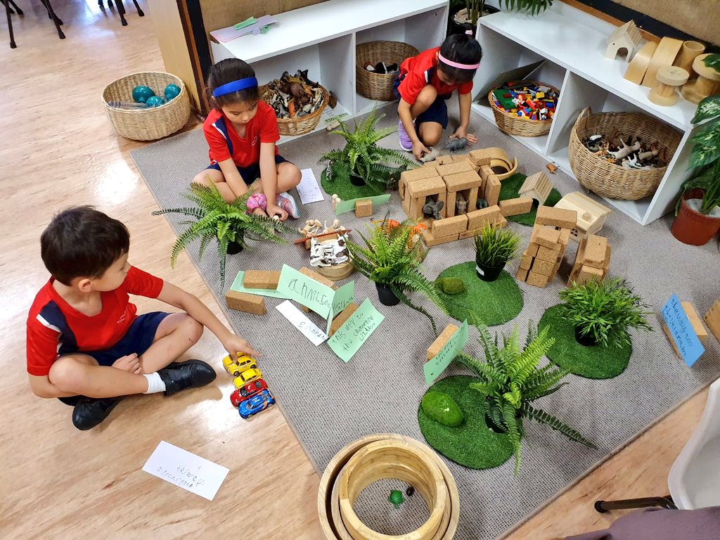 Reception_TTS's tweet photo. Inspired by their recent trip to Singapore Zoo, some of the children in Lion class made their own mini version complete with signs! Can you spot any of the animals that live there? 🐘 🦎 @infants_TTS https://t.co/TFwAtl32qa