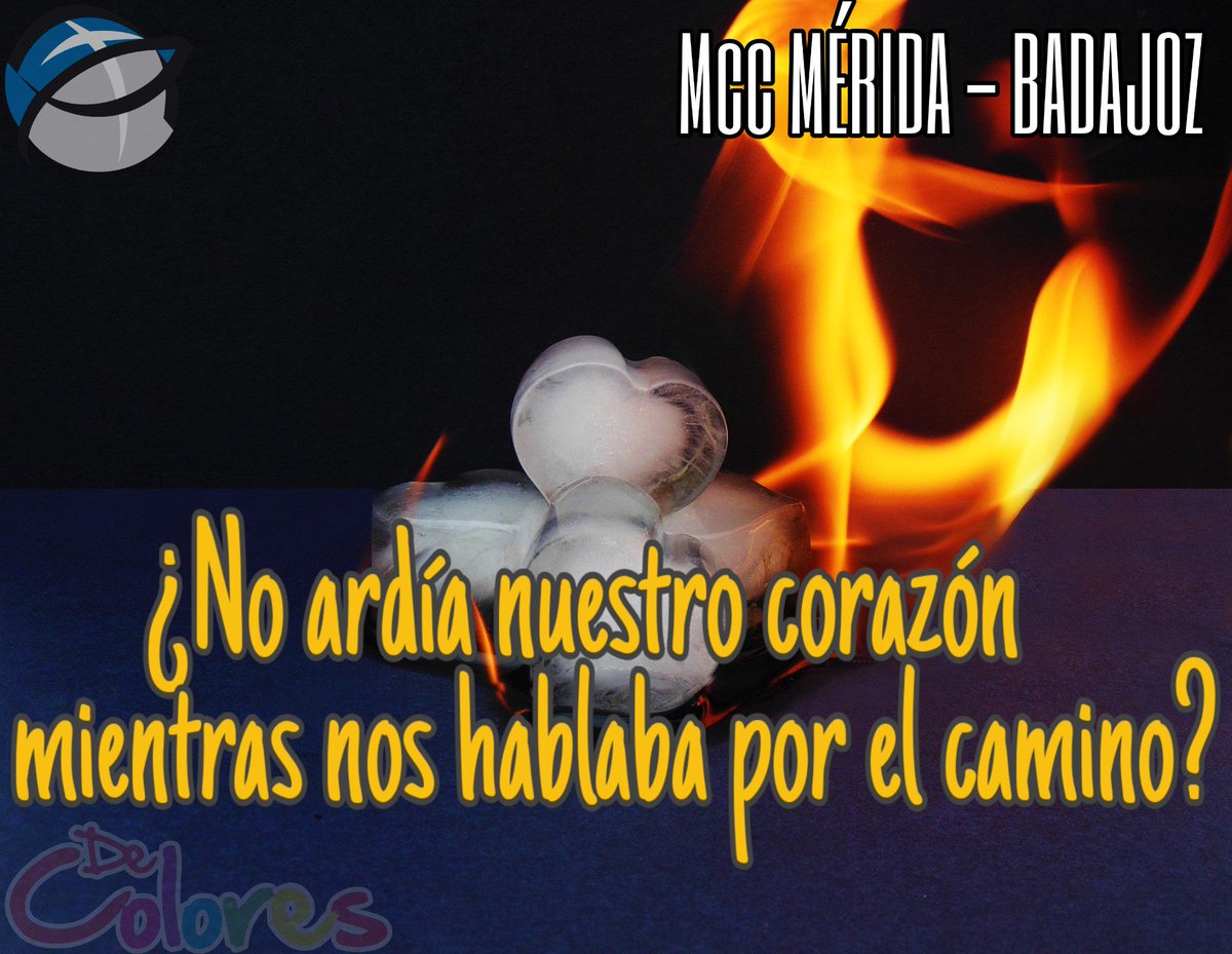 Lc 24,13-35:
 "¿No ardía nuestro corazón mientras nos hablaba por el camino?”            🌈🕯️🙏🏼