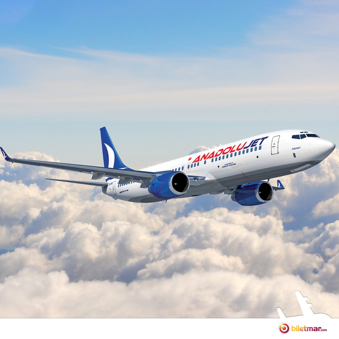 Keşfetmek istediğiniz yerlere uygun fiyatlar ile uçmak istemez misiniz? AnadoluJet'in uygun fiyatlı biletleri için adres biletmar.com ✈️🎫 

#AnadoluJet #UçmayanKalmasın #TamZamanı #ucakbileti #flightticket #onlinebilet #uçak #ucak #bilet