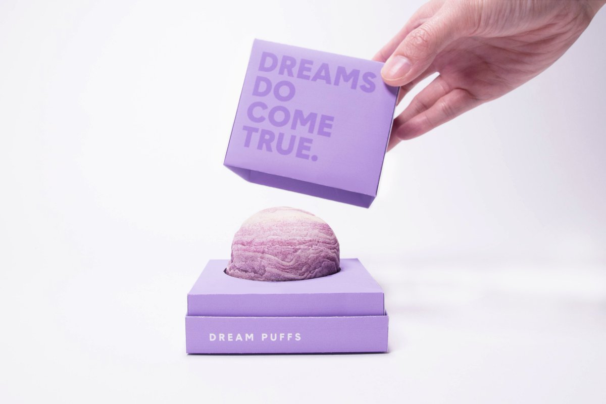 packagings's tweet photo. Dream Puffs #packaging #design by @synthiasitema  (student project) - https://t.co/zqFoJZx4UM https://t.co/i7adBVnboh