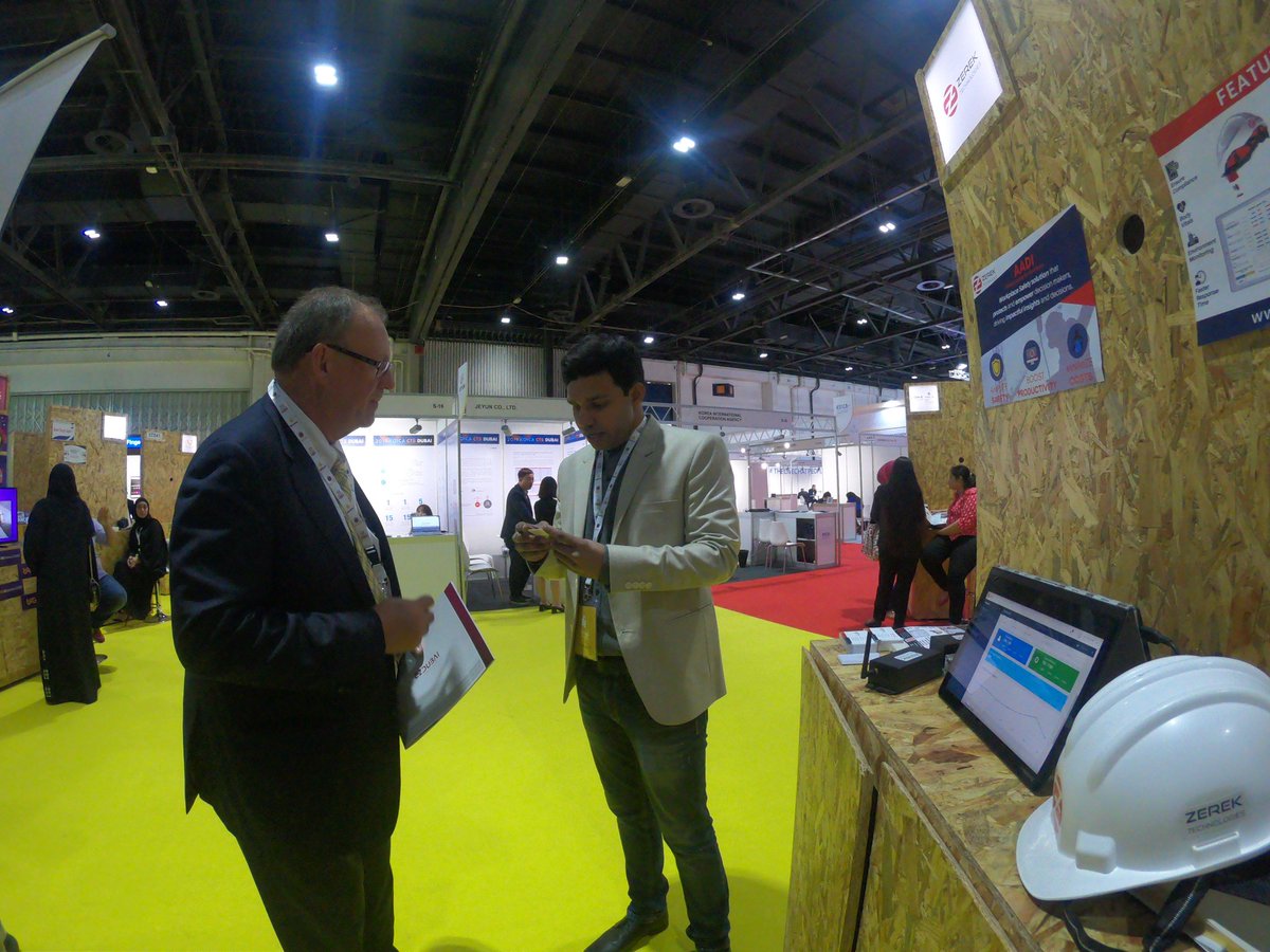 zerektech's tweet image. #AADI garnered a good interest by visitors during the 3-day exhibit at AIM 2019, #Dubai. Some visitors wanted pilots, few others want to become a partner and market the product couple of policymakers and investors.
.
.
.
#ZerekTech #AIMStartup #ConnectedWorkers #Construction #IoT