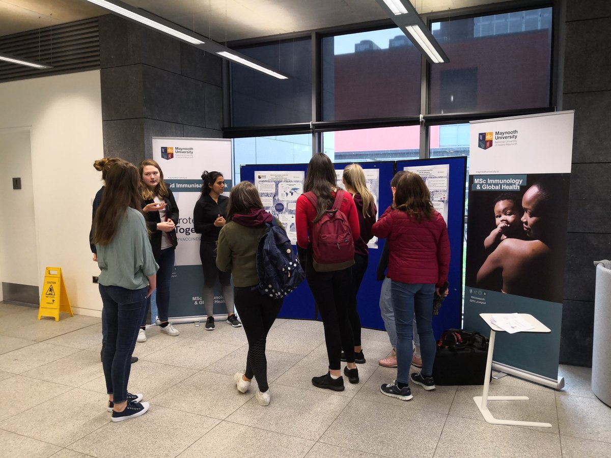 BernardPMahon's tweet image. #VaccinesWork our MSc Immunology students dispel myths about HPV vaccine to young women in Ireland @MU_Research