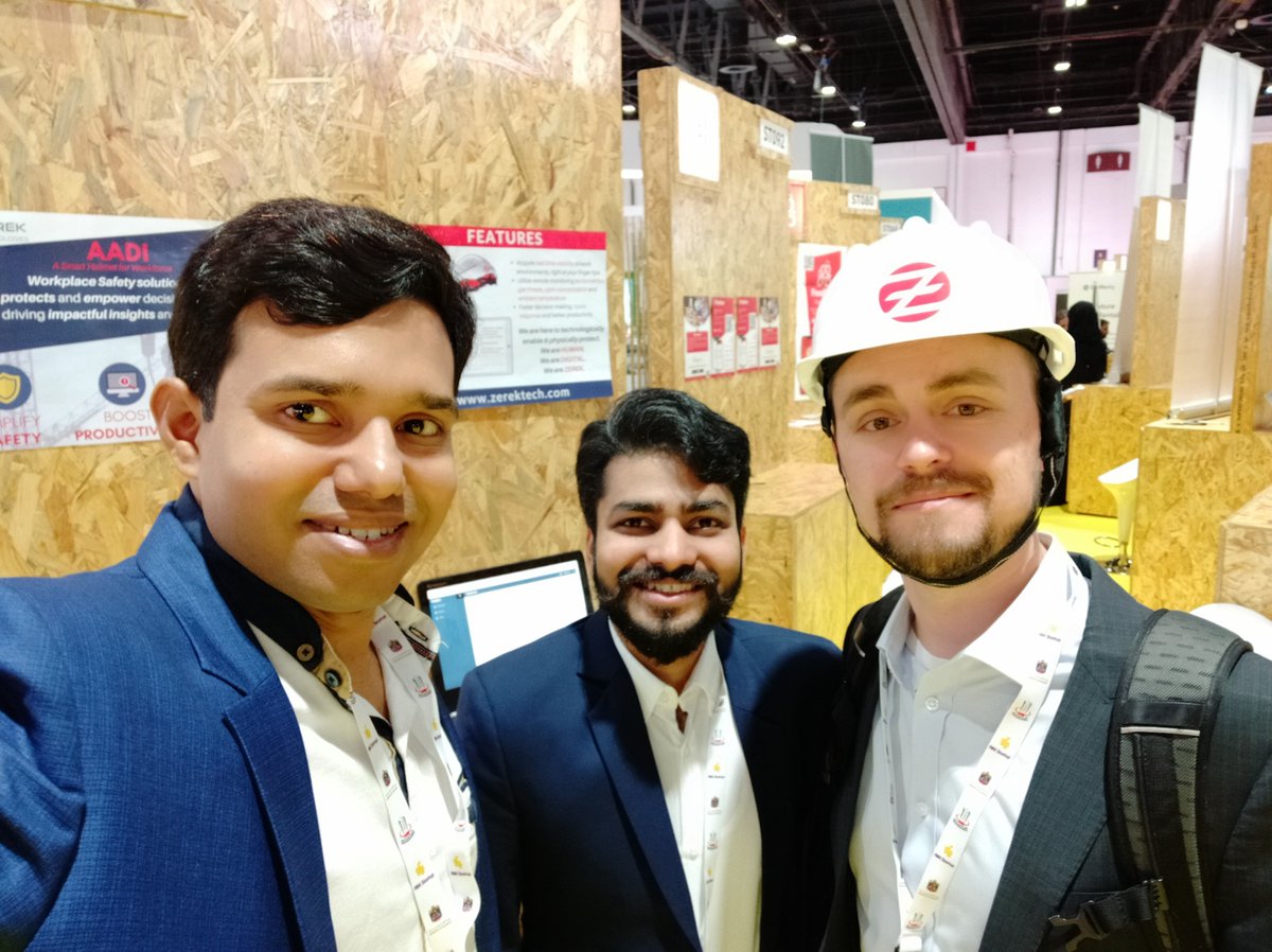 zerektech's tweet image. It is a humbling experience when people not only try your product but also click pictures.
AIM 2019, Dubai
.
.
.
#ZerekTech #AIMStartup #AIM #AADI #ConnectedWorkers #Construction #IoT #Technology #Dubai #Wearable #AllInvestmentMeet #ConnectedWorkforce #IIoT #DigitalTransformation