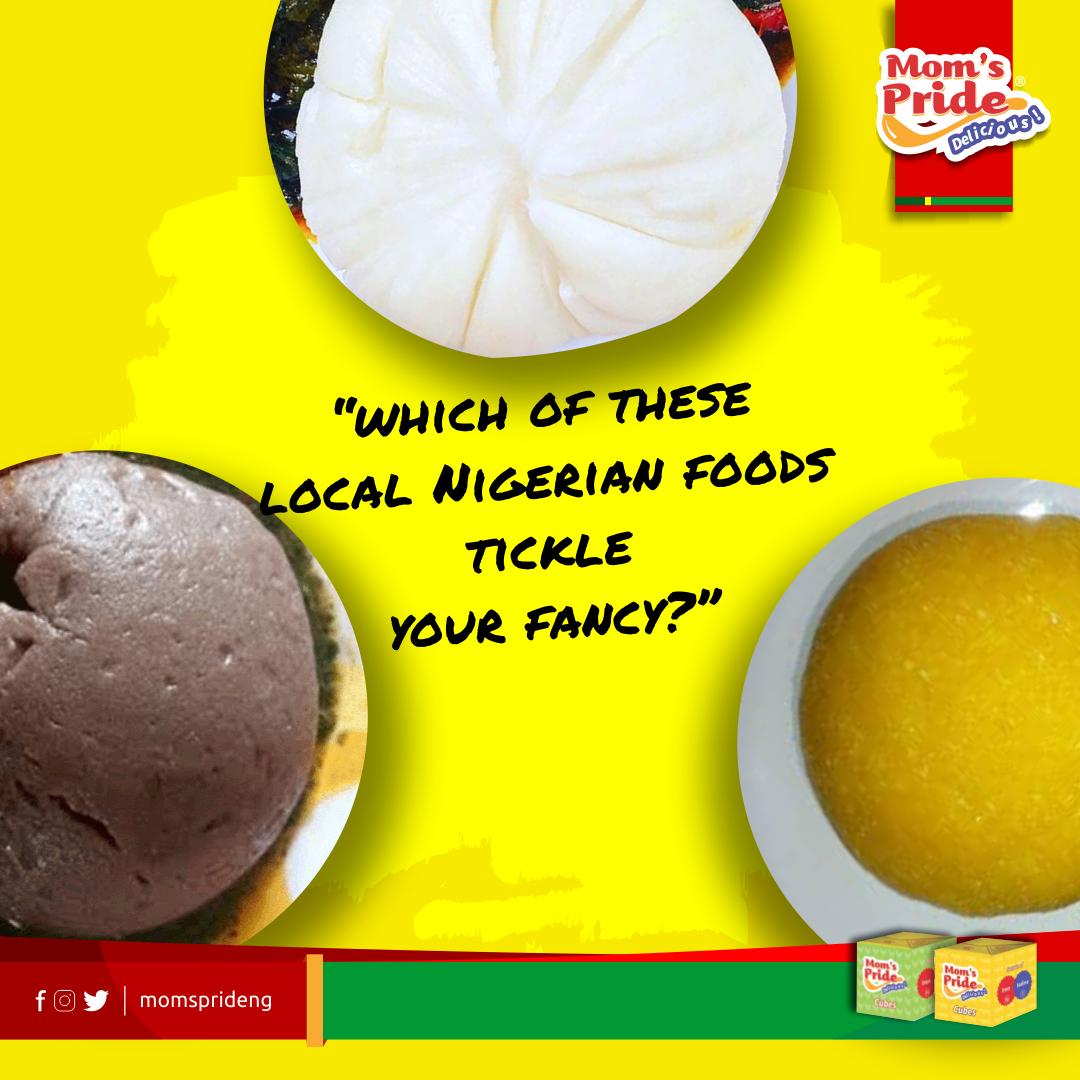 MomsPrideNG's tweet photo. When it comes to #NaijaCuisines, there are lots to choose from. Not so?
But here, we have #Amala, #Iyan, and #Eba (Garri): which of these local #nigerianfoods tickle your fancy the most?
Kindly share in the comment section below.
#deliciousmeals #tastyfood #midweekgig https://t.co/7cNrtCXtL3