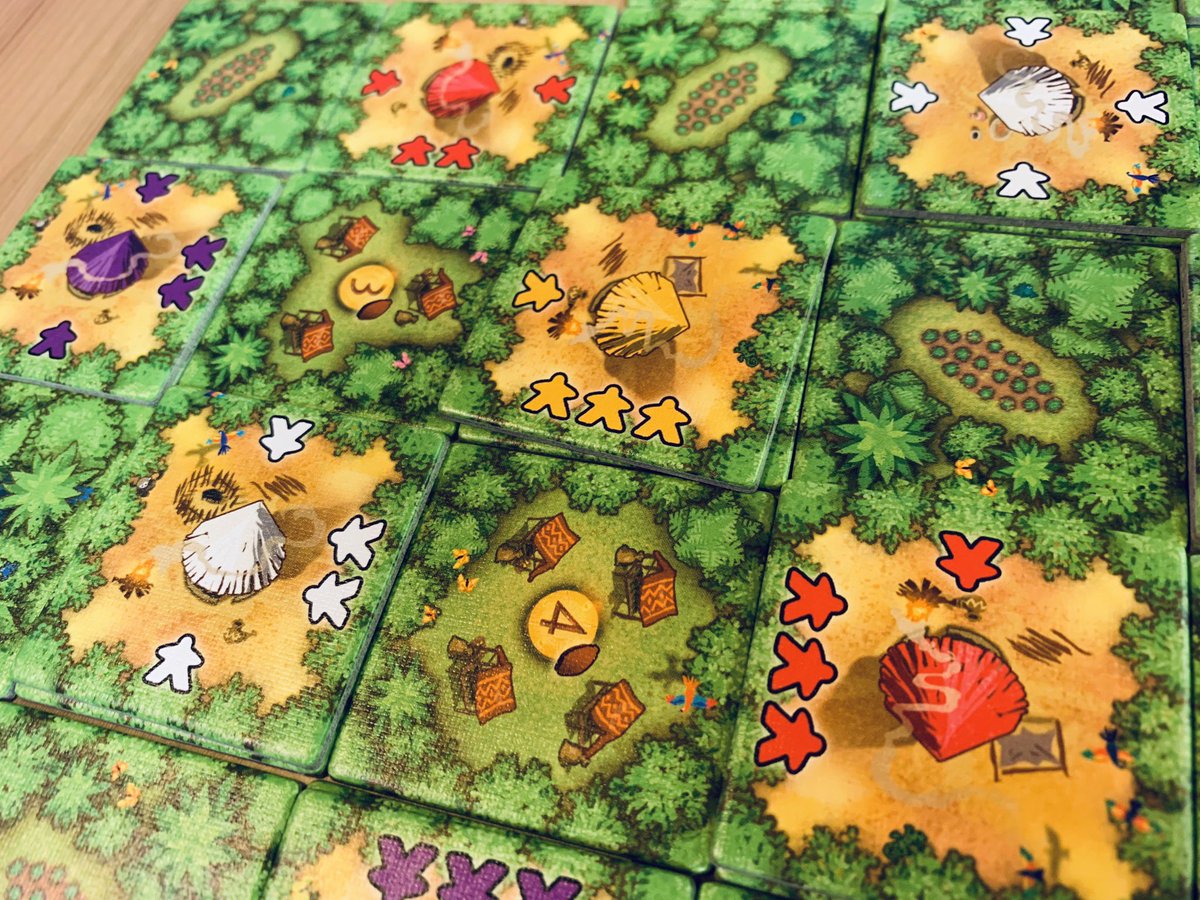 TheMotleyGeek's tweet photo. It’s these sort of perfect moves that I live for in games. Highest possible cacao sale, with a sundial tile. 😻

🎲: #Cacao
🕋: @abacusspiele
🧠: #HandManagement #TilePlacement

#TheMotleyGeek #geek #geekgirl #tabletop #tabletopgames #bgg #boardgamegeek #boardgames #brainhackr https://t.co/MasX05OV94
