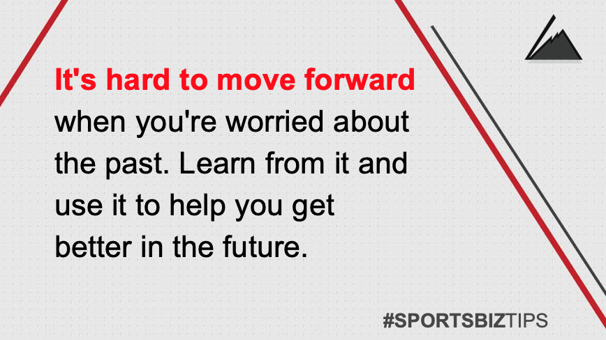 SBSconsulting_'s tweet photo. The past does NOT define your future!  Learn from experience and keeping growing!  #SportsBizTips https://t.co/saef6kb0qu