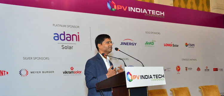 Vinary Rustagi from Bridge to India (<a href="/BRIDGETOINDIA/">BRIDGE TO INDIA</a>) speaking on India’s #PVmanufacturing competitiveness through investment &amp; foreign company participation at #pvindiatech
 bit.ly/2W2PnOH