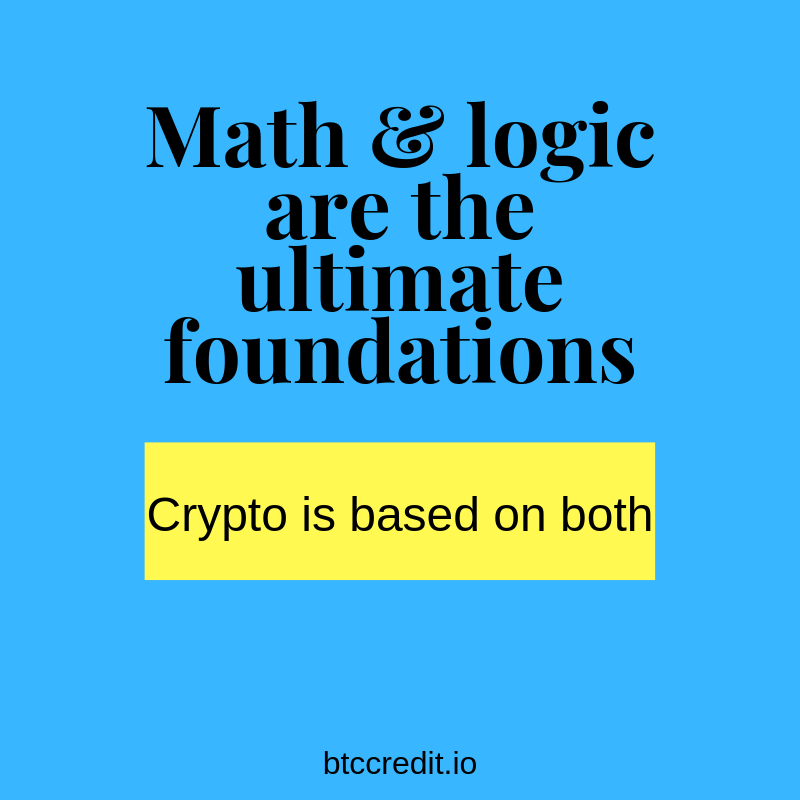 Cryptocurrency and blockchain cannot go fake because it's based on two fundamentals- #math and #logic 
#crypto #cryptotraders #code #developerslife #blockchain