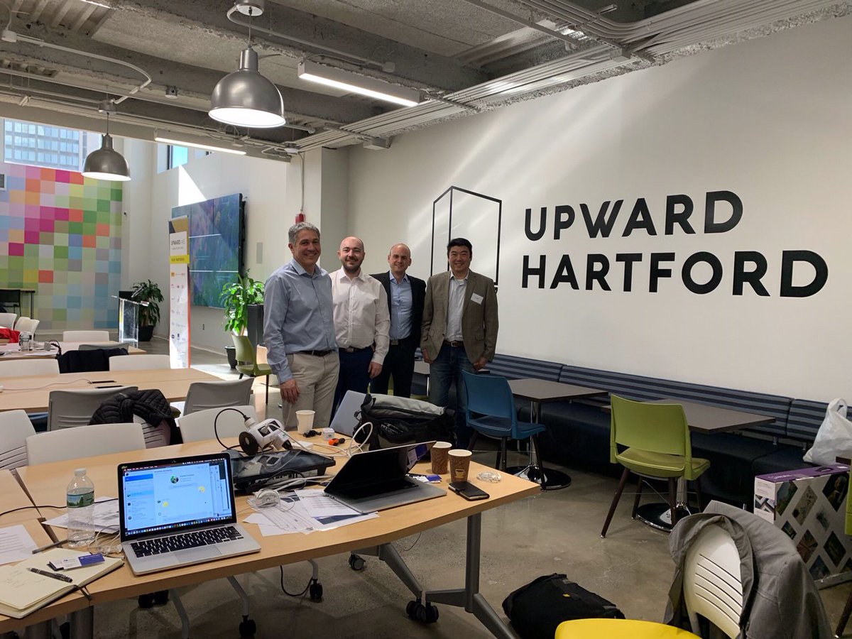 aji_digital's tweet photo. Our first days at @upwardhartford where we are selected for the smart building and aged care Upward labs accelerator https://t.co/mRQtgVdSKF