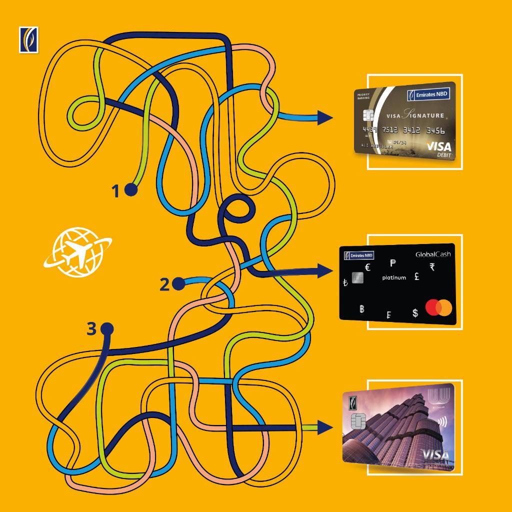 EmiratesNBD_AE's tweet photo. 3 cards but only one will take you around the world! Which card will ease your trip to a worldwide destination? Guess 1, 2 or 3 and mention the name of the card.
https://t.co/Pm7TGSOrlG
#Card #UByEmaar #Emaar #GlobalCashCard #VisaSignature #Visa https://t.co/YyHWkxIDtj