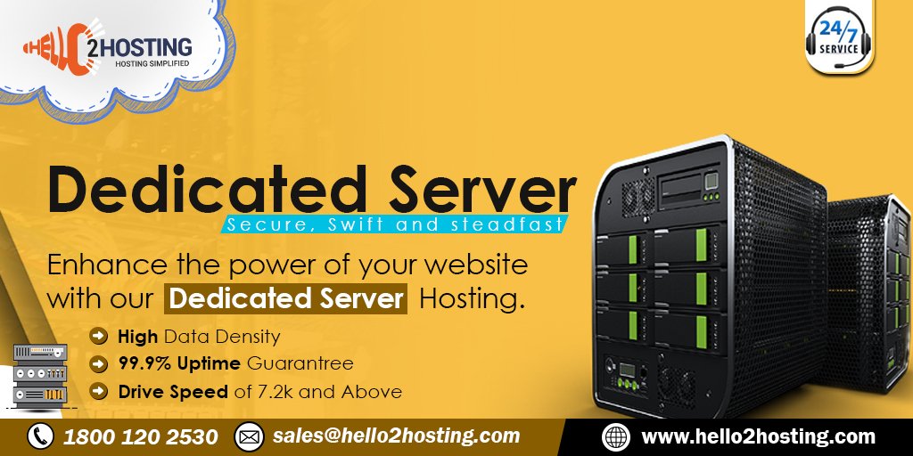 Hello2Hosting's tweet image. Get Super Fast #SSD #dedicated servers at #Hello2hosting. We offer managed as well as unmanaged dedicated #hosting with SSD Storage.

For more info: hello2hosting.com/ssd-dedicated-…