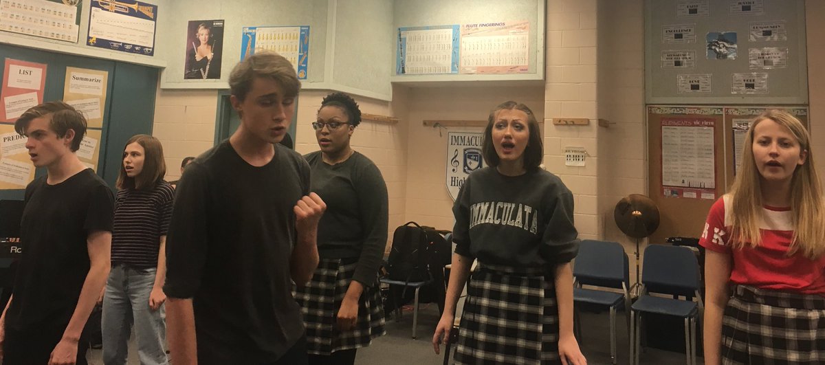 MsBudgell's tweet photo. Last night, cast members stayed to rehearse with our pit band, and it gave me goosebumps! @ImmaculataOCSB presents  Little Shop of Horrors, May 2-4 https://t.co/SnCShS3MWF @OttawaCappies @littleshopofmac #ocsbArts #whymac #dontfeedtheplant https://t.co/GHRVDRlqyb