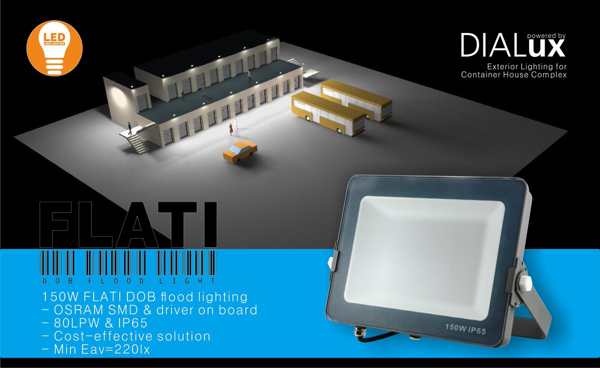 LightingSeda's tweet photo. 150W FLATI DOB LED flood lighting solution for exterior lighting of container house complex, more from info@seda-lighting.com
#sedalighting #lightingsolution #FLATI #floodlighting https://t.co/LoSsnspwSf