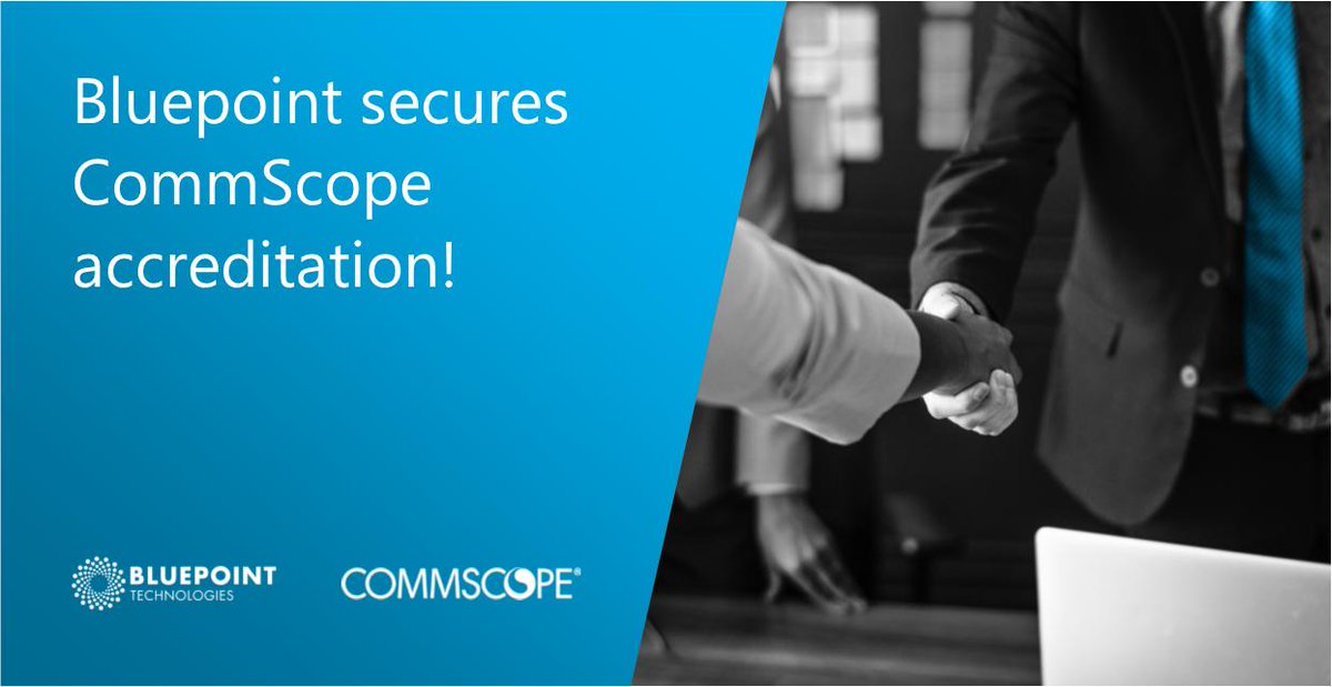 BluepointTech's tweet image. Bluepoint Technologies Partners with @CommScope as a SYSTIMAX Select Installation Partner! bit.ly/2VlzcyZ