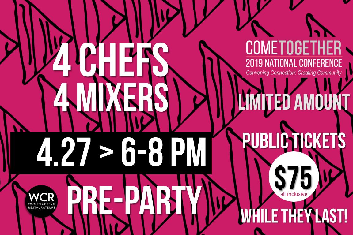 WCR Women Chefs Official (@wcrwomenchefs) on Twitter photo VIP CHEF PARTY 4.27 > Chefs <a href="/annbkool/">Ann Kim</a>, <a href="/pastrydiane/">Diane Moua</a> <a href="/haihaimpls/">Hai Hai</a> <a href="/cornertablempls/">Corner Table</a> - Mixologists Katy Dimick- <a href="/holaarepa/">Hola Arepa</a>, Megan Leudtke- <a href="/Martina/">Martina Navratilova</a>, Lakesha Novicky-Tilt, Sarah Rothstein- <a href="/spoonandstable/">Spoon and Stable</a> > Studio 900, Minneapolis > only $75 bit.ly/WCRQuickTicket VIP CHEF PARTY 4.27 > Chefs <a href="/annbkool/">Ann Kim</a>, <a href="/pastrydiane/">Diane Moua</a> <a href="/haihaimpls/">Hai Hai</a> <a href="/cornertablempls/">Corner Table</a> - Mixologists Katy Dimick- <a href="/holaarepa/">Hola Arepa</a>, Megan Leudtke- <a href="/Martina/">Martina Navratilova</a>, Lakesha Novicky-Tilt, Sarah Rothstein- <a href="/spoonandstable/">Spoon and Stable</a> > Studio 900, Minneapolis > only $75 bit.ly/WCRQuickTicket