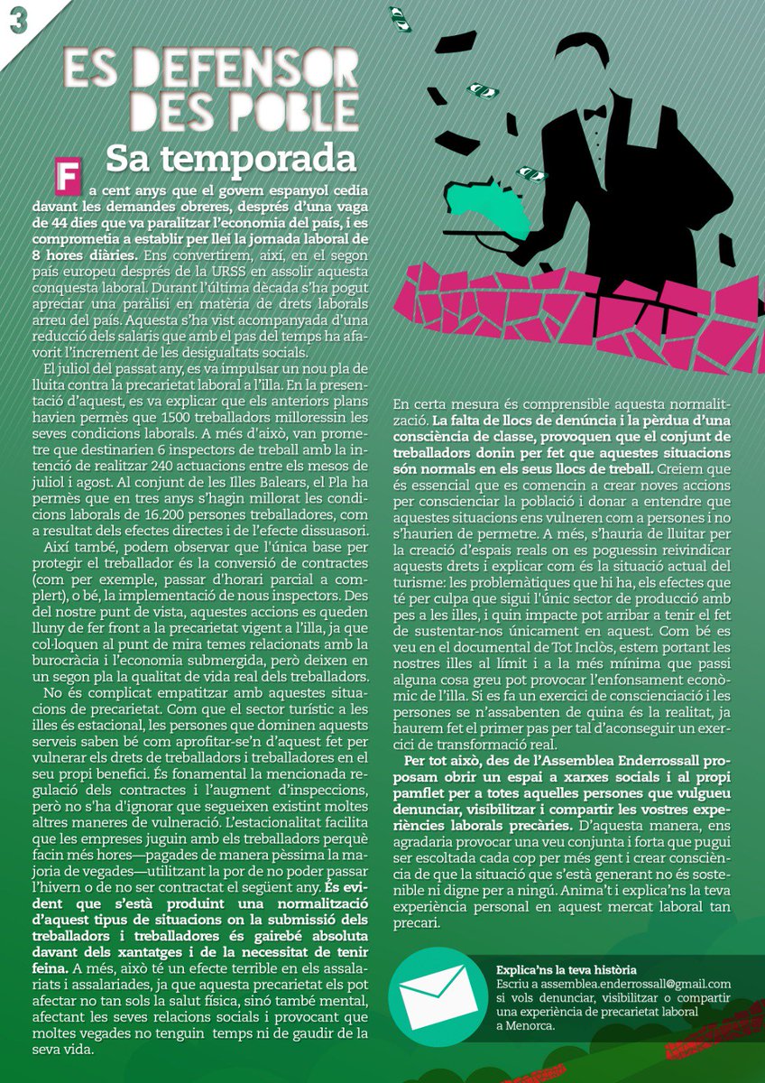 a_enderrossall's tweet photo. Anunciem la publicació del 4rt Pamflet Enderrossall. Comptem amb les col•laboracions de @PlatAntifaMenrk,  @aritges i la protectora de Ciutadella. Juntament amb la portada de @ratolinades i la glosa de Marc Barceló.
Link: https://t.co/2VDfl7okS8 https://t.co/LSCMTpPs6E