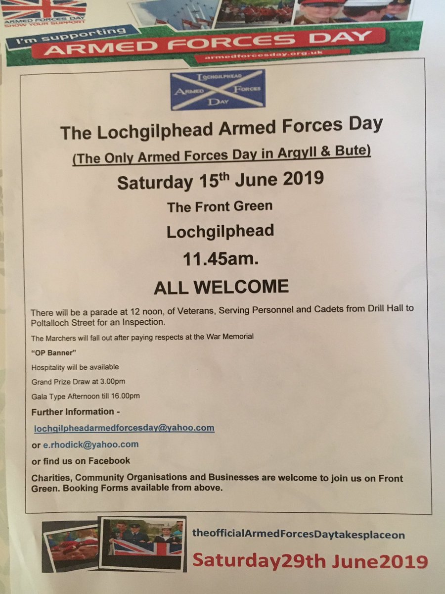 Lochgilphead Armed Forces Day tweet media