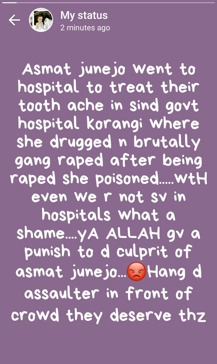 AkhtarMahiee's tweet photo. Ya ALLAH save muslima to awl devil shits in thz world Ameen #justiceforAsmatJunejo https://t.co/CwzDrcxXry