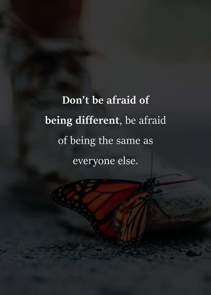 Be different
