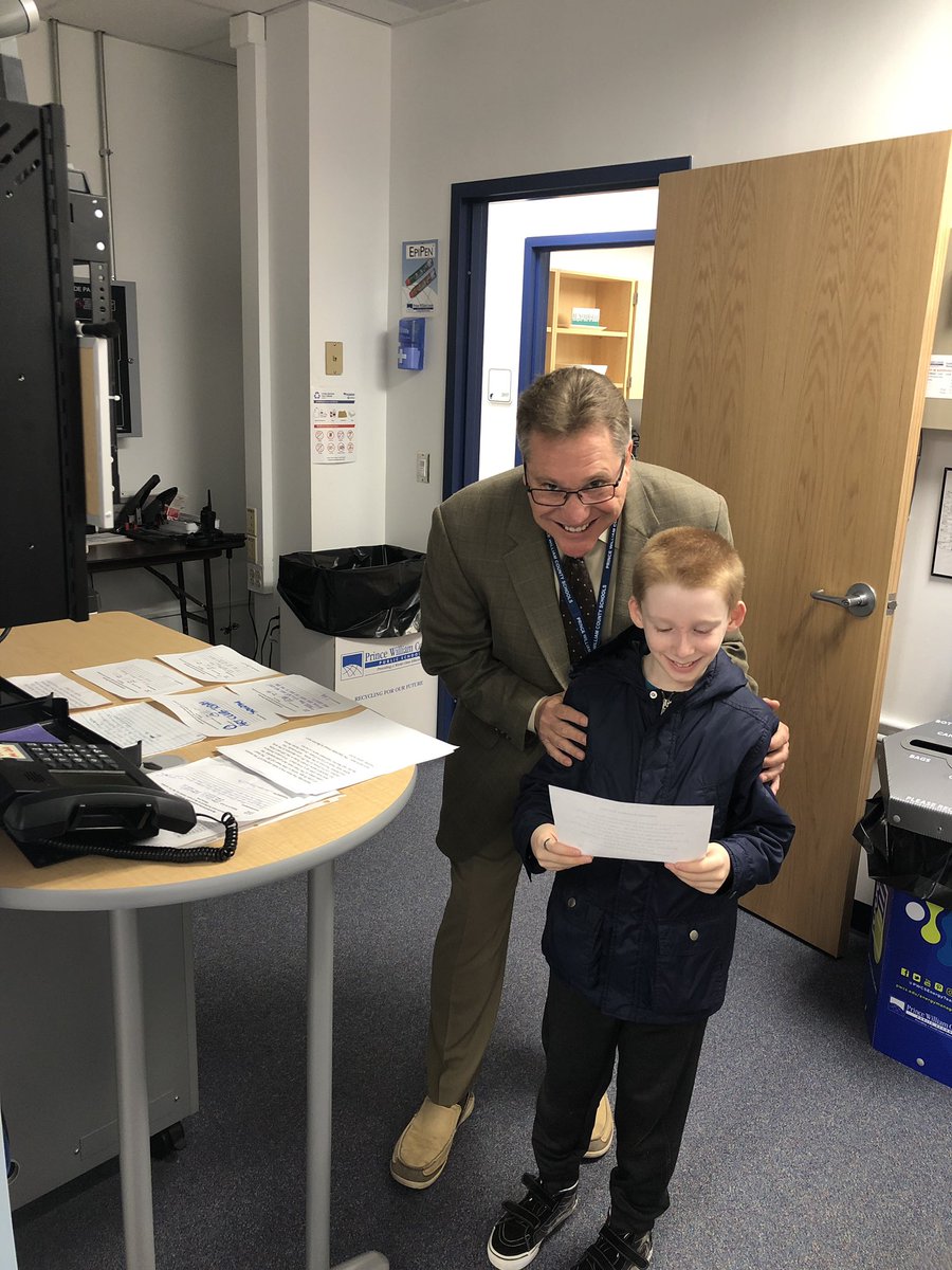 PrincipalEline's tweet photo. My main man Jackson showing me how to do morning announcements.  Thank you!  Go Spartans!!! https://t.co/Fi0T7vdfT1