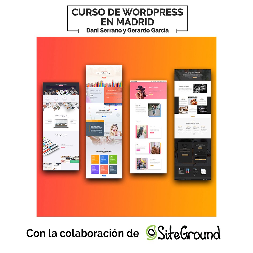 gerardogase's tweet photo. ⭐️¡Tenemos nueva edición presencial del curso de WordPress el 7 de mayo! Si te interesa aprender a crear páginas web con #WordPress. No te olvides de ver los descuentos, (para parados entre otros).  https://t.co/CrW3INfAVq (Se agradece el RT 🤣) #MarketingDigital #DiseñoWeb https://t.co/VMaQNU4yIW