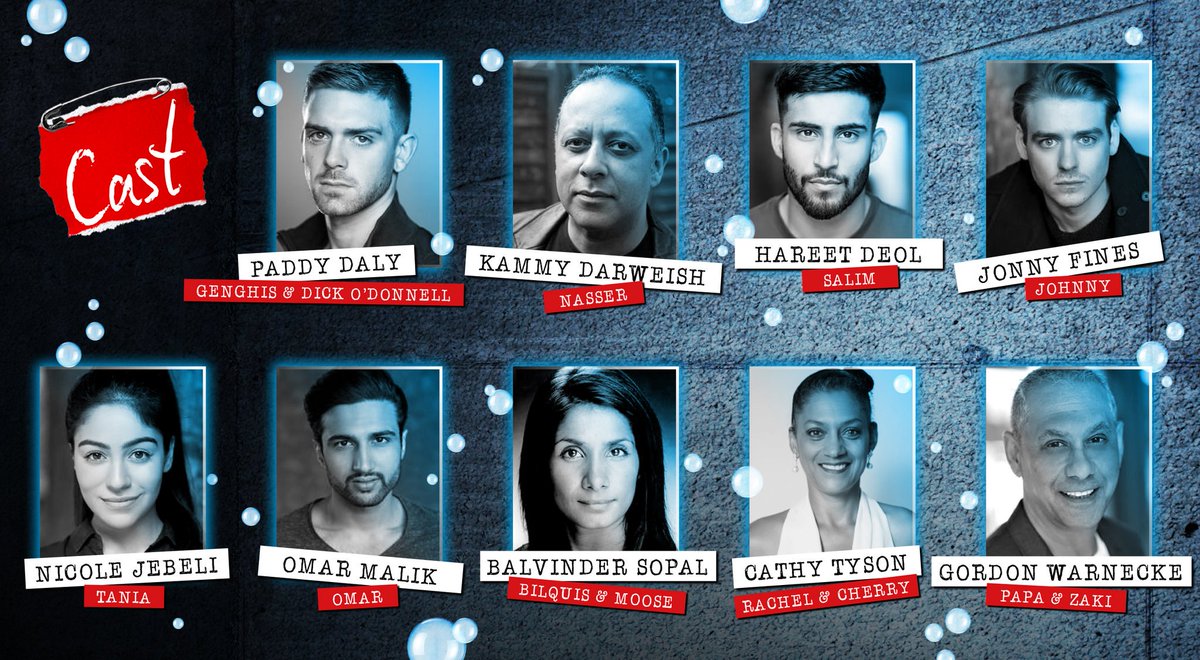 We're thrilled to announce full casting for our forthcoming co-production of Hanif Kureishi's My Beautiful Laundrette, with Gordon Warnecke, who played Omar in the 1985 film, returning as Omar's father. Read more: bit.ly/2vklXQE. Tickets will go on sale soon!