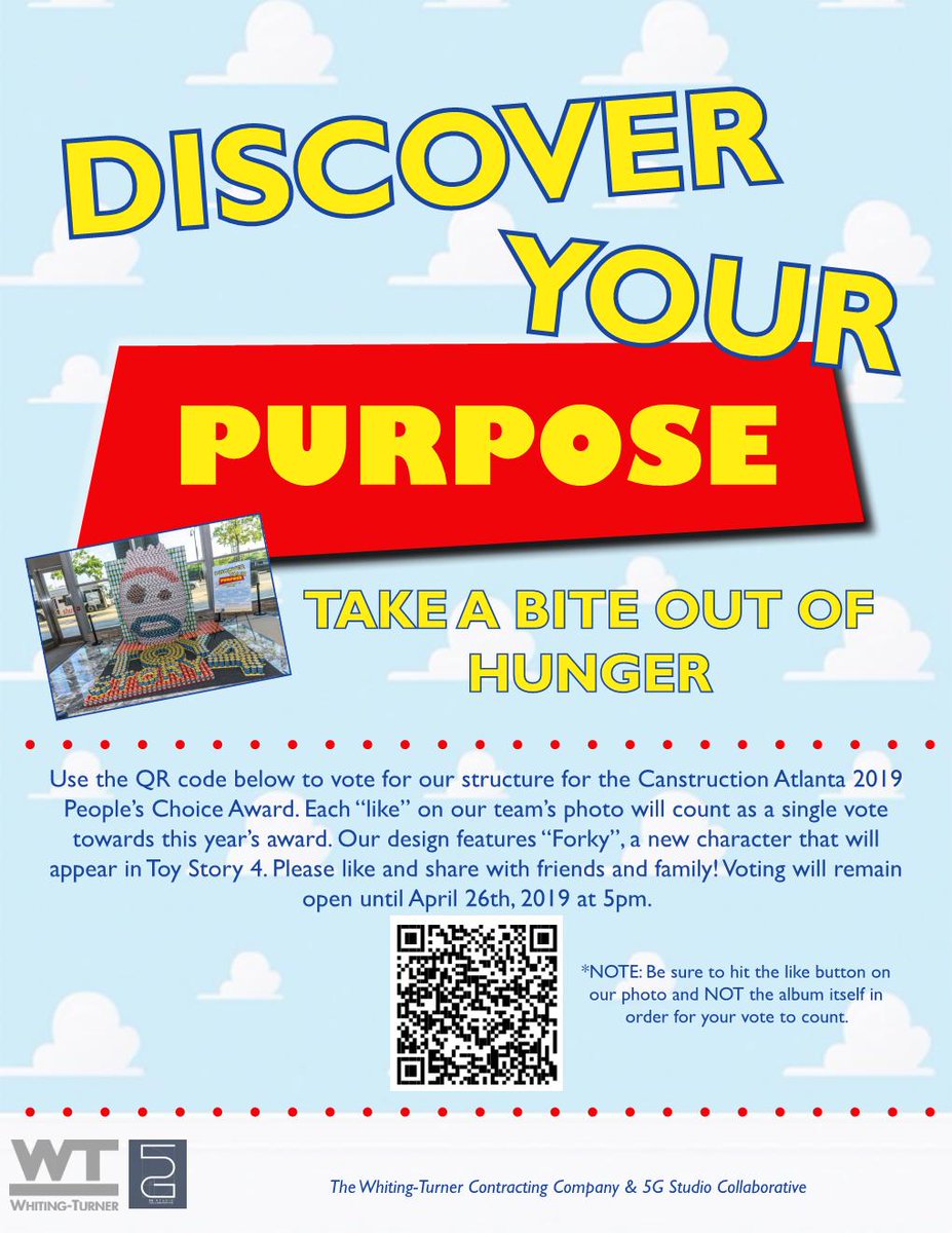 DivisionsixLLC's tweet image. Construction 2019 build at Atlantic Station. Whiting-Turner &amp;amp; 5G studio collaborative. D/6 engineered and manufactured the board design for this new toy story character display. A great collaborative effort. Please vote for using the QR code.