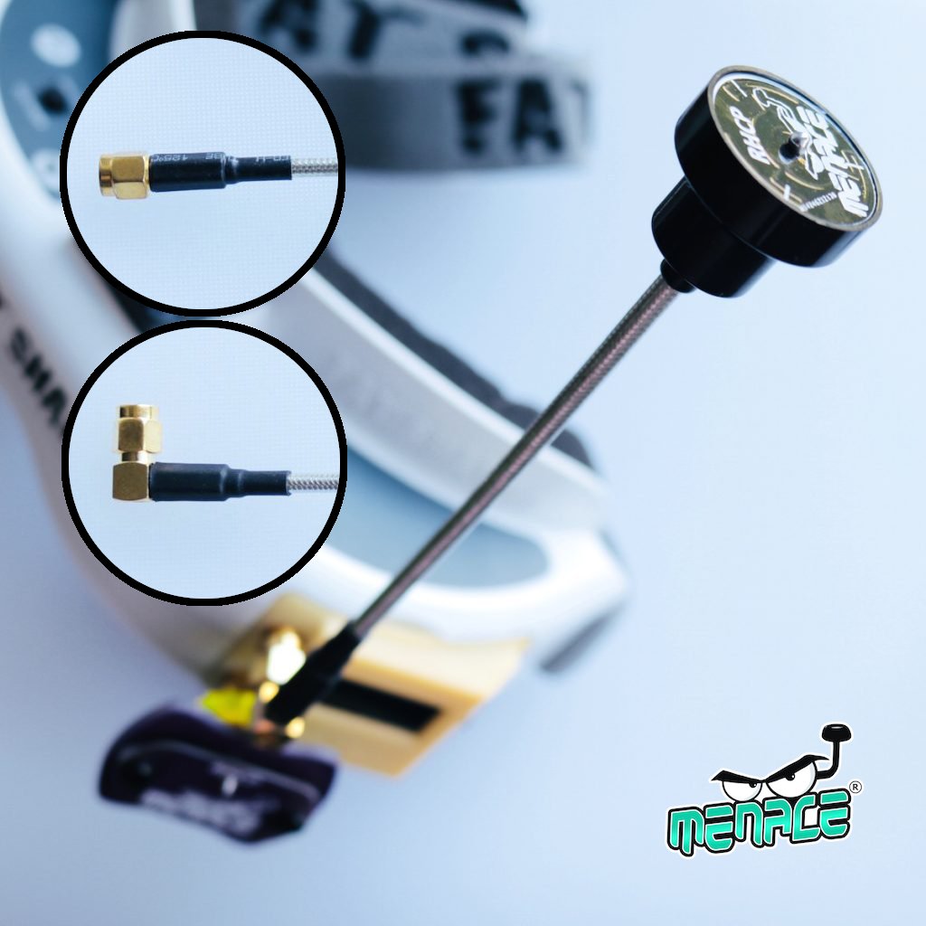 The PERISCOPE antenna now with Straight as well as 90 Degree connectors.
.....Long Range 5.8Ghz.... Not only for goggles.