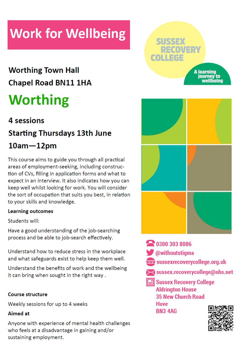 Sussex Recovery College tweet media