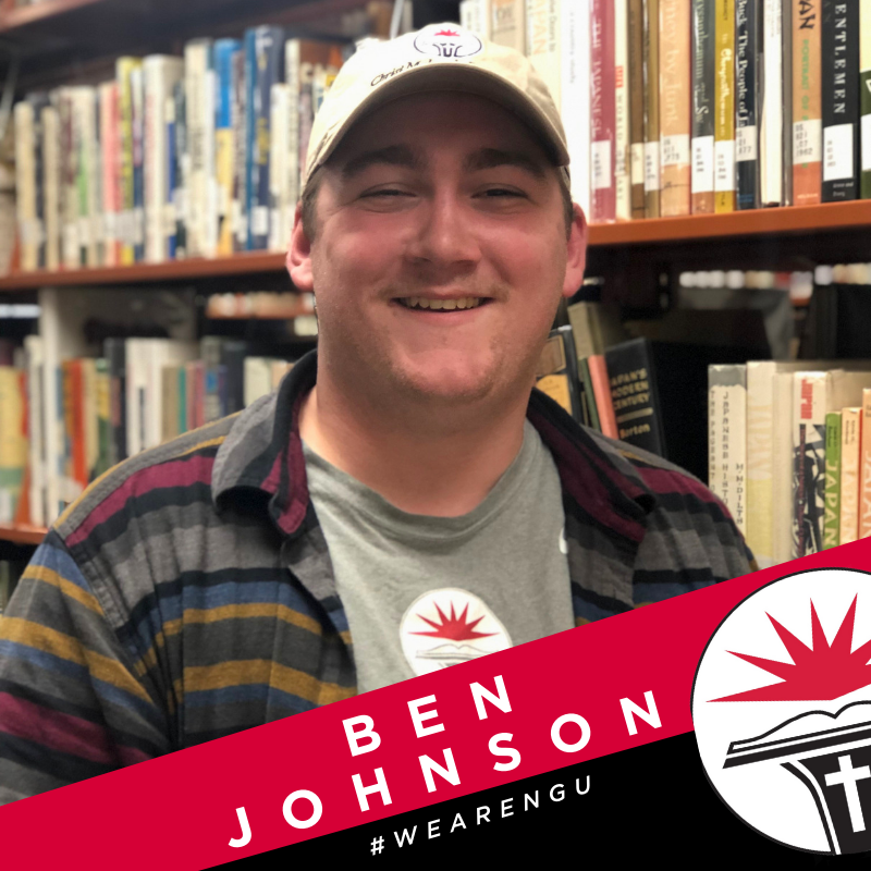 nguadmissions's tweet photo. Ben Johnson, Sports Management major says, “I love the Sports Management program because it gives me the chance to study business through the lens of sports and because of that I can focus on mastering my courses because it’s something that I love.” #weareNGU https://t.co/KSgmbVJahY