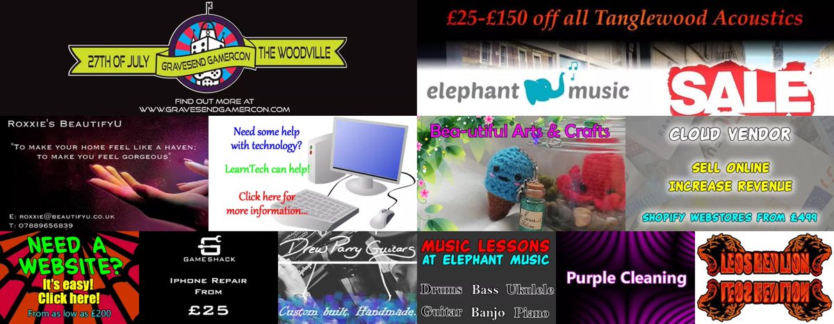 A whole host of local businesses on show, find something for you today! gravesend.online #Gravesend #Northfleet