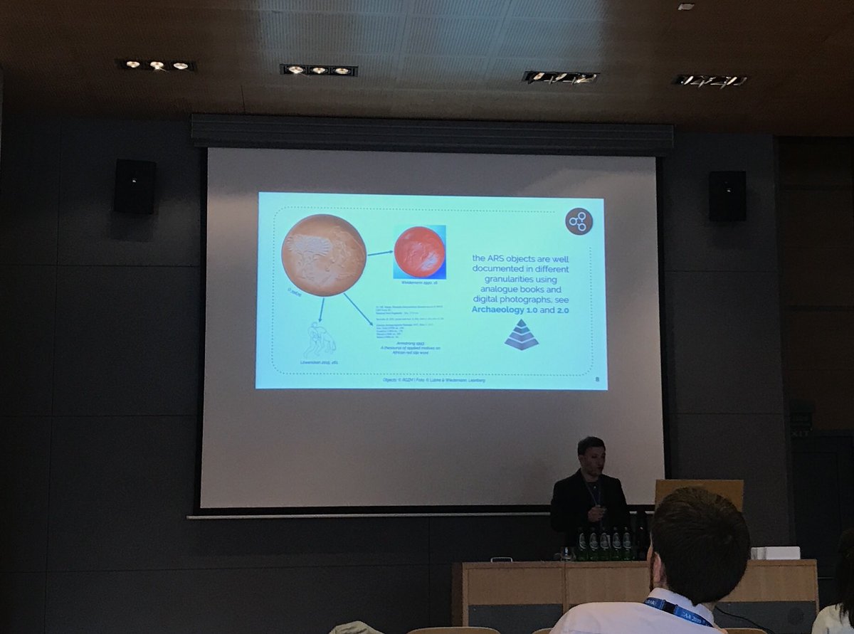 VEiLProject's tweet photo. The African Red Slip Ware + 3D documentation + Archaeology 4.0 #ars32 with @fthierygeo @KrakCAA2019 #s14 #pottery #africanpottery #terrasigillata #3dscanning https://t.co/29btARBoDy
