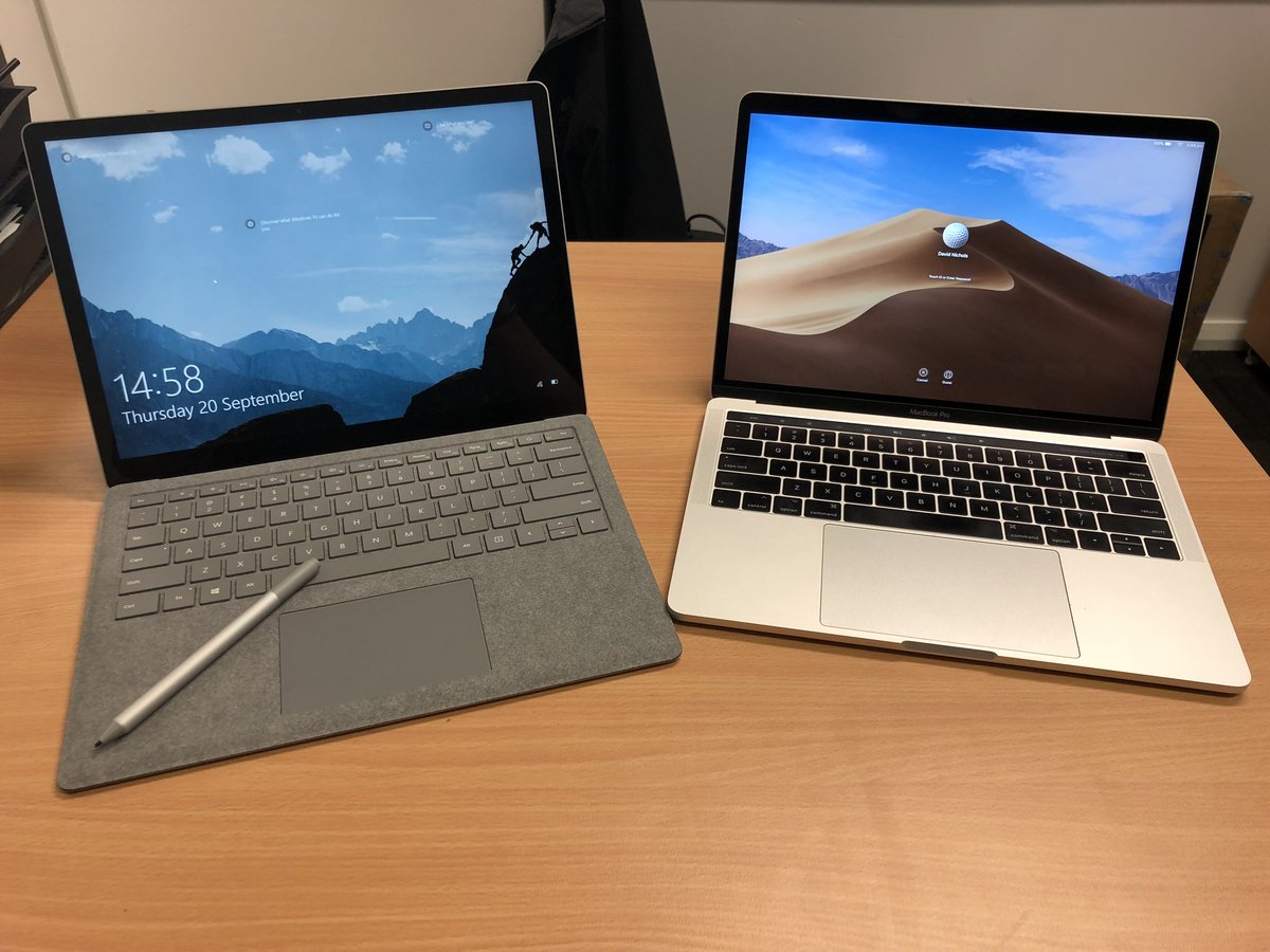 microsoft surface laptop 2 vs apple macbook air