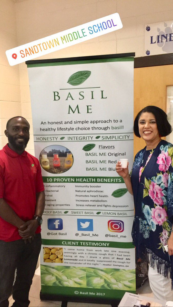 basilme_co's tweet photo. We had an awesome time at Sandtown Middle School PTSA Meeting yesterday. Thank you Ms. Hartwell and Principal Cook!
@SandtownMS
@SandtownPtsa
#BasilMe
#thealternative
๐ฟ https://t.co/eMdsfTsrlp