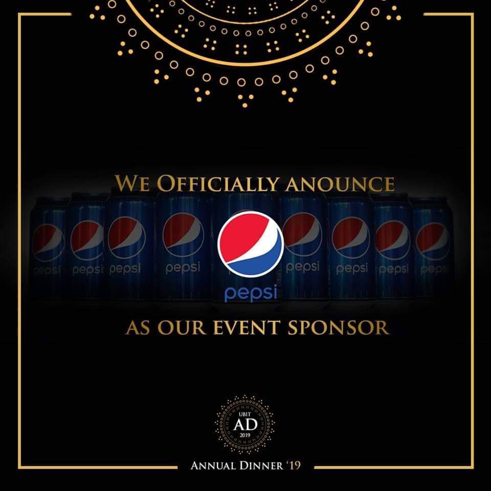 ubitad19's tweet photo. We welcome our event sponsor 'Pepsi' to help us beat the heat! 

Enjoy the most delectable drink and make AD19's #KhanayKaSceneAala with Pepsi, because #PepsiMoreThanOK

@pepsi 
#AD19
#BestOfEver https://t.co/SXJzotSisl