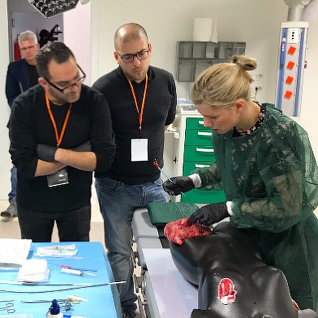DrLojoRial's tweet photo. Great session trying the hybrid « Paris »ECMO cannulation technique #PULSATIO @alice_hutin @LionelLamhaut @Obidoc https://t.co/ac3D0qHzq8