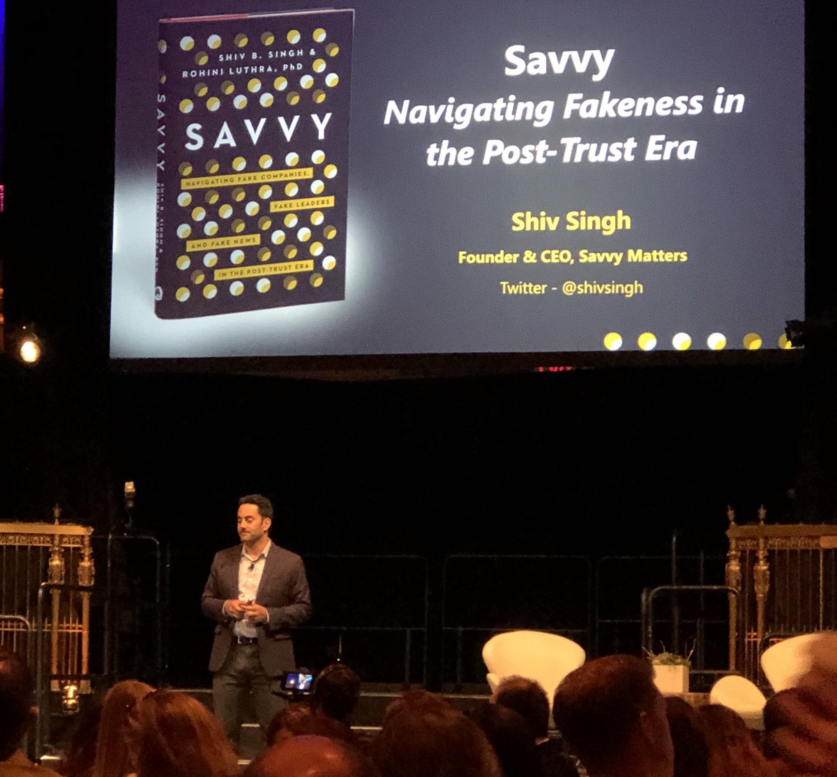 bergerchris's tweet photo. Great quote shared by @shivsingh at #futurecomms2019: “Trust is the confidence that one will find what is desired from another rather than what is feared” - M. Deutsch https://t.co/hyC1g9bMHg