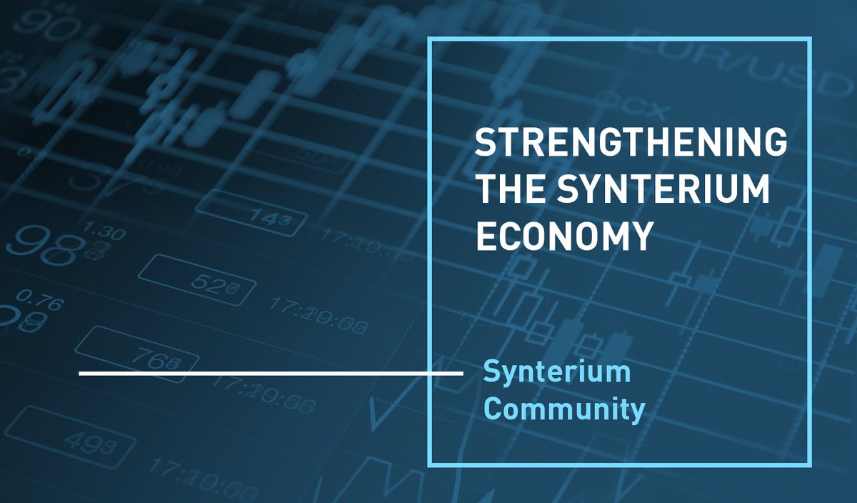 synterium's tweet image. STRENGTHENING THE SYNTERIUM COMMUNITY ECONOMY
synterium.com/news/strengthe…
