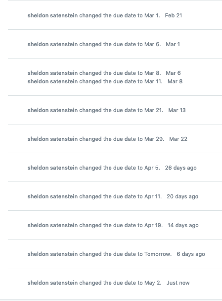 TheRealShellder's tweet photo. can no longer fit all of the procrastination into a single screenshot #asana #workflowwednesday https://t.co/L3rBttU4rB