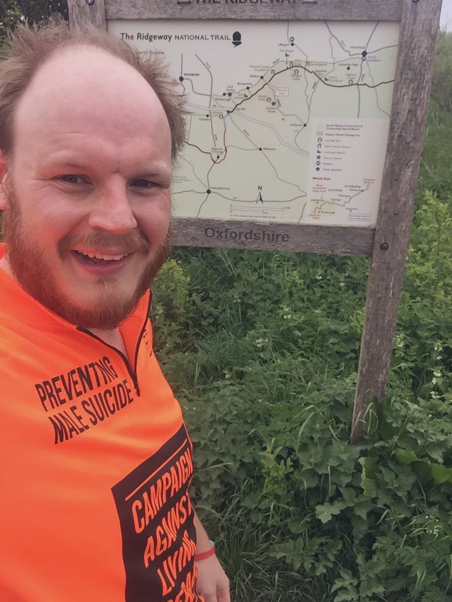 Getting the miles banked on the <a href="/NationalTrails/">National Trails</a> Ridgeway today. <a href="/theCALMzone/">CALM</a> <a href="/heads_together/">Heads Together</a> #TEAMCalm #MyRunningMind #MentalHealth #PreventingMaleSuicide #NationalTrails #MyBattle