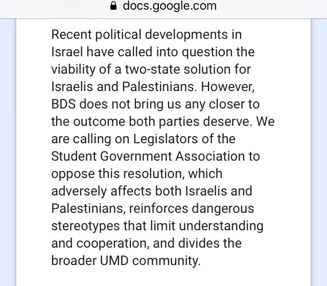 AntiBDSApp's tweet photo. Israel’s anti-BDS app is directing its international users to sign a petition opposing a divestment motion at the University of Maryland. The vote is tonight. @UMD_SJP @JVPDCMetro #DivestUMD https://t.co/cc8CLZlfGT https://t.co/C2YOA11KBS