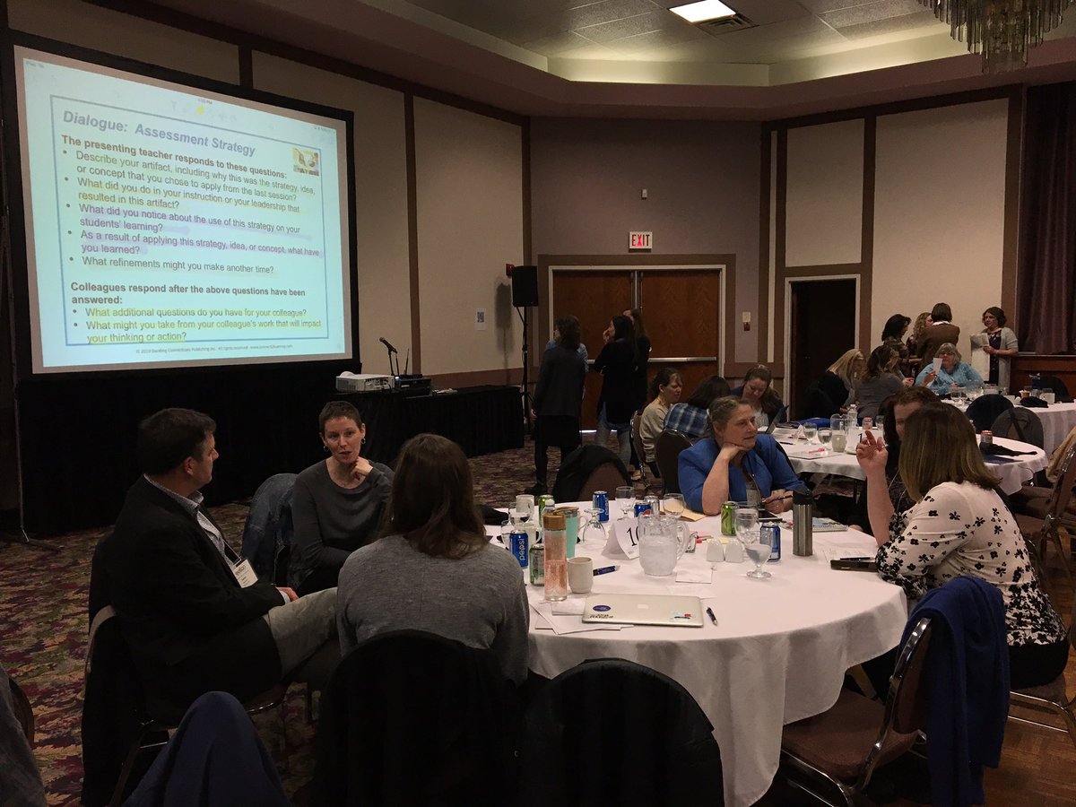 dreskcan's tweet photo. Teachers K-12, administrators, &amp; central staff from 9 different boards sharing an artifact that represents an opportunity when they built and used success criteria @Thinksym @Sandra_Herbst #ocsb #thinksym https://t.co/8Q0qIytE02