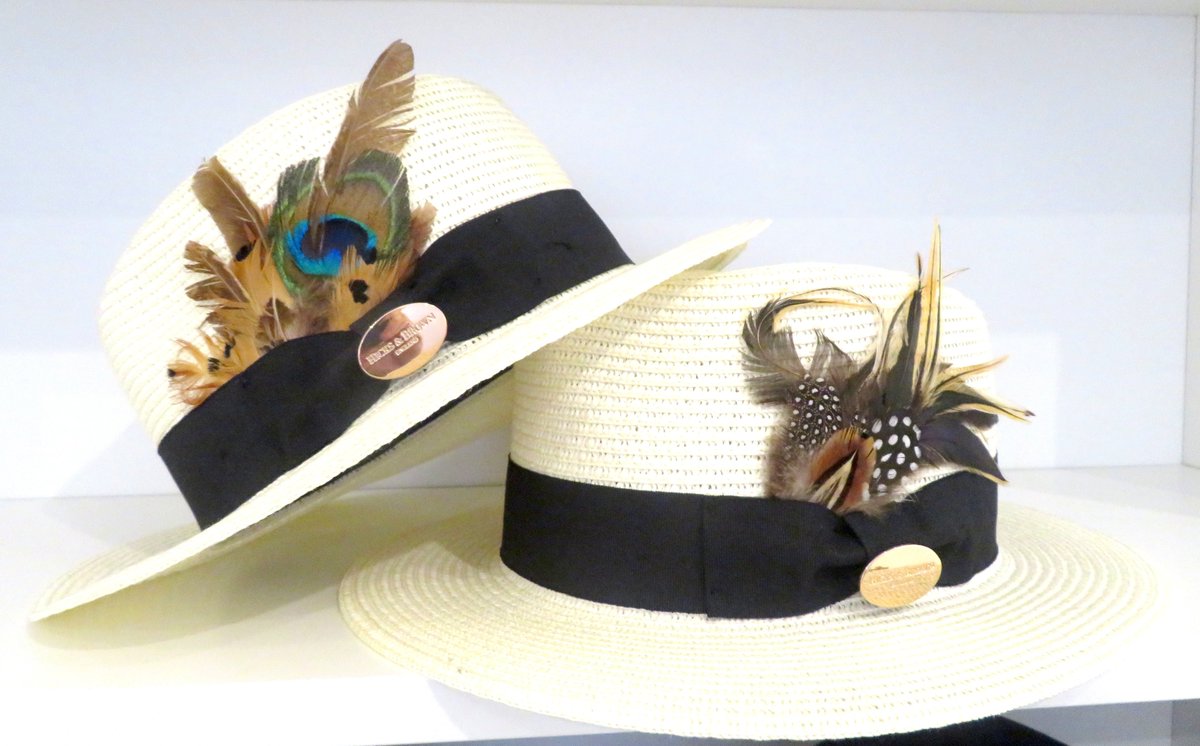 stephenmahoneym's tweet photo. My picture of SS19 mens fedora's with feather plumes inserted into the band by 'Hicks and Brown' at BloxhamPR clients showcase London #menshats #summerhats #stylishhats ##hatsforsummer #classichats #summerfashion #fashionhats @HicksandBrown @bloxhampr https://t.co/E1in2HcJuq